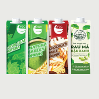 Boissons de Malt en poudre de céréales pour petit déjeuner, produits du Vietnam, emballage aseptique, boîte de céréales, feuille de Lotus, Matcha, céréales