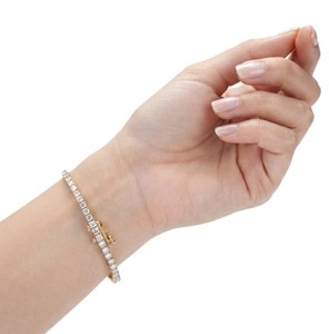 Wonderful Round Brilliant Cut Lab Created Diamond <b>Bracelet</b> IGI Certified 10K 14K 18K <b>Solid</b> Gold Classic Elegant Tennis <b>Bracelet</b> - Product Image 6