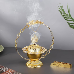 High End Decorative Metal <b>Incense</b> <b>Burner</b> for Religious Use Eco-friendly & Durable Luxury Home Hotel & Hospitality Interiors - Product Image 2
