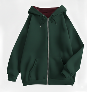 Sweat-shirt à capuche zippé confortable pour femme, en molleton doux, conçu pour la chaleur hivernale et les moments de détente - Product Image 1