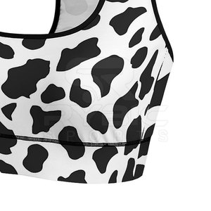 Sujetador deportivo de sublimación para mujer, diseño personalizado, transpirable, cómodo, ropa deportiva para gimnasio, en venta. - Product Image 6