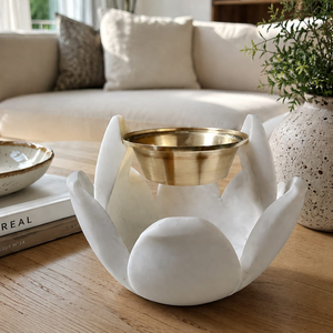 Diffuseur d'arômes de qualité supérieure en gros, lampe parfumée artisanale, huiles essentielles écologiques, marbre, laiton, encens à ressort - Product Image 6