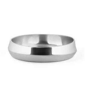Bol de service moderne en acier inoxydable, saladier en métal à double paroi isolé, bol décoratif de table, vente en gros, décoration intérieure - Product Image 1
