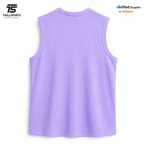 เสื้อกล้ามออกกำลังกายผู้ชายคุณภาพสูงสั่งทำพิเศษ ยี่ห้อ TWILL SPORTS ไซส์ XL ระบายอากาศได้ดี ผลิตจากผ้าฝ้าย/ใยไผ่ แห้งเร็ว สวมใส่สบาย สีพื้น - Product Image 2