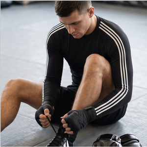 Custom Logo MMA <b>Rash</b> Guard Quick Drying Breathable Grappling Long Sleeve Jersey Elastic Spandex Base Layer Gym T <b>Shirts</b> - Product Image 6