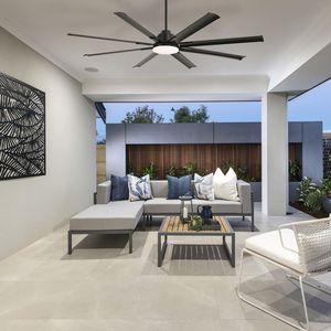 Ventilatore da Soffitto LED Moderno da 84 Pollici con Telecomando Intelligente, 8 Pale per Design di Grandi Soggiorni - Product Image 6