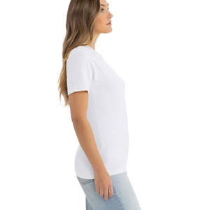 T-shirt en coton lavé doux blanc 3600SW pour femmes et hommes, en coton peigné, à manches courtes, respirant, col décontracté, vente en gros - Product Image 6
