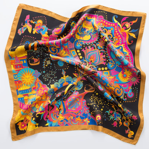 Fashion Custom Satin Printed Scarf Manufacturer OEM ODM Private Label Logo Branding Corporate Promotion Kenya Nigeria Ghana - Product Image 4