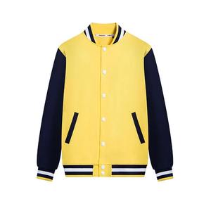 Blouson universitaire unisexe personnalisé pour homme, élégant, en cuir véritable et tissu de laine, avec col à capuche, léger, pour l'hiver, style urbain - Product Image 5