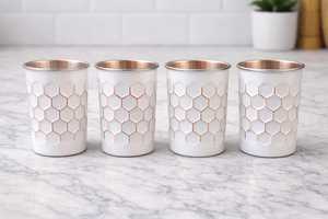 Pure <b>Copper</b> Water <b>Cup</b> Unique stylish <b>Copper</b> glass, Handmade <b>Copper</b> <b>Cup</b>, Ayurveda Benefits <b>Copper</b>, Hand painted crafted Tumbler - Product Image 3