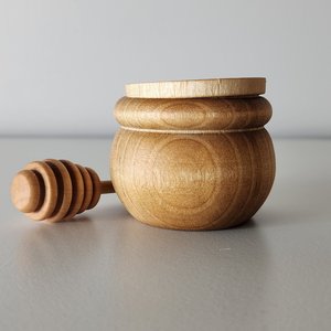 Recipiente de Almacenamiento de Madera Hecho a Mano Más Vendido para Miel, Tapa Hermética a Prueba de Humedad, Conservación de Frescura, Cocina Moderna, Despensa - Product Image 4