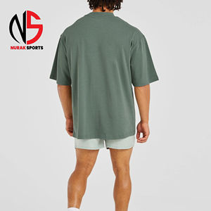 Camisetas Oversize de Algodón 100% para Hombre Estilo Hip Hop - Camisetas Casuales de Alta Calidad con Estampado a Cuadros de Corte Holgado Largo para 2026 - Product Image 4