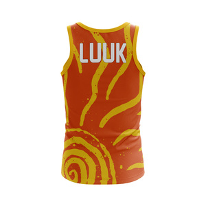 Débardeur Sportif Vert pour Homme LUUK, Imprimé par Sublimation, Séchage Rapide, Col Rond, Sans Manches, Motif Personnalisé, Vêtements de Sport - Product Image 6