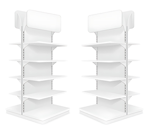 Étagère de présentation en métal sur mesure pour supermarchés, gondole légère, étagères réglables pour magasins de détail et supérettes - Product Image 6