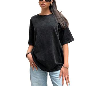 Personnalisé imprimé prix de gros haute qualité 100% coton simple Jersey T-shirt uni femmes conception personnalisée exportation de BD - Product Image 3