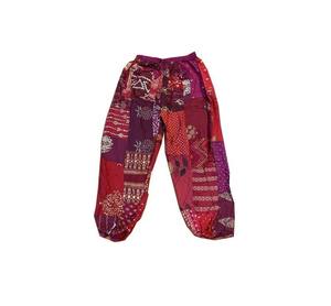 Pantalon sarouel en rayonne unisexe toutes saisons Taille élastique Patchwork Baggy Design Hommes Femmes Yoga Festivals d'été Mode pour tous - Product Image 1