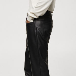 ผู้จัดจำหน่ายขายส่งที่ดีที่สุด หนังแท้คุณภาพเยี่ยม กางเกงหนังแฟชั่นสำหรับผู้หญิง กางเกงหนังคุณภาพพรีเมียมสำหรับผู้ชาย รับผลิตแบบ OEM - Product Image 2