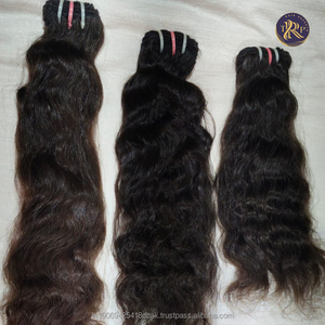 100% Natural Remy Body Wave 12" Black Virgin Indian Temple Hair <b>Extensions</b> High Quality Double Weft <b>for</b> <b>Braiding</b> - Product Image 1