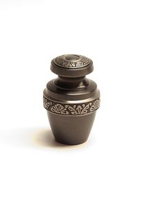 Urne funéraire en laiton traditionnelle asiatique Zen, vase commémoratif en métal, urne de crémation pour cendres humaines à poser sur table - Product Image 3