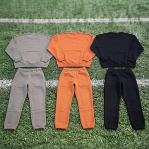 High Quality Custom Embroidery Tracksuit Wholesale Crew Neck Sweatshirt Jogger <b>Sweatpants</b> <b>Set</b> 100% Cotton Fleece Jogger <b>Sets</b> - Product Image 6