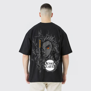 T-shirt tendance imprimé à l'aide de la technique de sérigraphie, avec des motifs audacieux et une texture douce en coton, parfait pour un usage décontracté, offrant une couleur et un confort durables. - Product Image 2