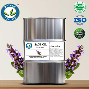 Huile essentielle de sauge de qualité cosmétique 100% pure et naturelle, distillée à la vapeur, pour l'aromathérapie et les mélanges de massage thérapeutique, Inde - Product Image 3