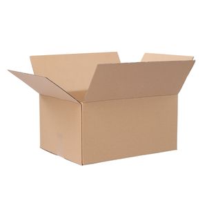 50pcs 16\"x12\"x8\" Corrugated Cardboard <b>Boxes</b> Thickness 3mm Brown <b>Paper</b> Color - Product Image 1
