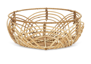 Cesta de Almacenamiento Creativa de Bambú y Ratán, Hecha a Mano, Ecológica, Personalizable, Redonda, para Decoración Rústica del Hogar - Product Image 4
