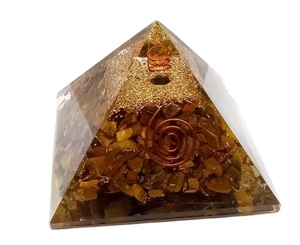 best selling tiger eye orgone pyramids with copper coil