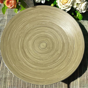 Assiette à fruits en bambou biodégradable, faite à la main, écologique, naturelle, prix d'usine pour les grossistes, pour la cuisine, le restaurant, l'hôtel - Product Image 3