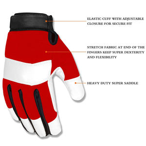 Gants d'assemblage en polyester robuste, protection industrielle des mains, respirants, durables, gants de sécurité en cuir de chèvre - Product Image 2