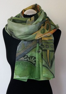 Summer Silk <b>Chiffon</b> <b>Scarf</b> Hijab Custom Logo Women Long Stylish Luxury Designer Lightweight Handmade Skin-Friendly Fashion - Product Image 3