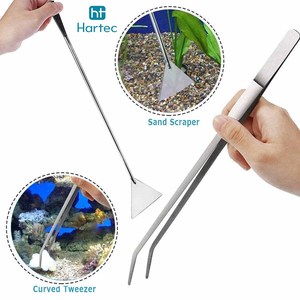 ชุดเครื่องมือจัดสวนในตู้ปลาสแตนเลส OEM ODM สำหรับดูแลพืชน้ำ ประกอบด้วยกรรไกร แหนบ และอุปกรณ์ทำความสะอาดวัสดุปลูก - Product Image 5