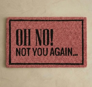 Alfombra de Entrada Moderna con Frases Divertidas, Alfombra de Bienvenida de Felpa Suave Hecha a Mano con Lana, para Decoración del Hogar y la Oficina - Product Image 1