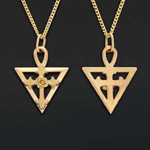 Pendentif BOJ RCJ 003, style victorien, personnalisé, rose-croix rosicrucienne, fait main, argent sterling, symbole alchimique, prix bas, en solde - Product Image 4