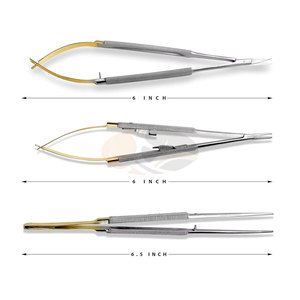 Ensemble de micro-pinces et ciseaux, 3 pièces, instruments chirurgicaux orthopédiques, acier inoxydable résistant à la corrosion, haute précision, manuel - Product Image 2