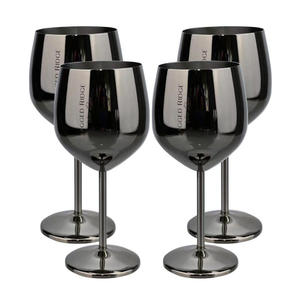 Verre à vin personnalisé en acier inoxydable de 16 oz, finition champagne, qualité alimentaire 304, verre sans pied en métal pour événements - Product Image 6