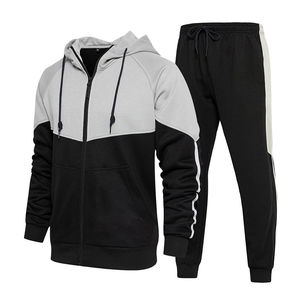 Conjunto de Sudadera con Capucha y Pantalones Deportivos Personalizados para Hombre, Chaqueta Deportiva Informal con Cremallera y Forro Polar Estampado - Product Image 1