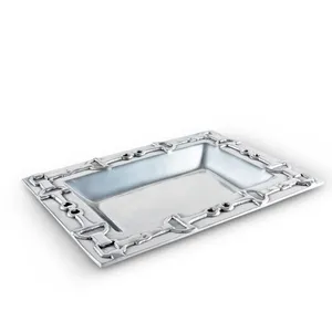 Plateau en métal moderne pour la restauration fine et le service hôtelier, durable, écologique, style américain, revêtement en poudre céramique - Product Image 2