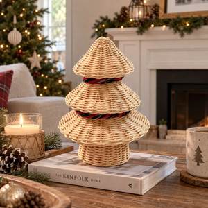 Adorno Navideño Colgante de Ratán Tejido a Mano, Fibra Natural, Ecológico, Decoración Festiva para el Hogar, Hecho en Vietnam - Product Image 2