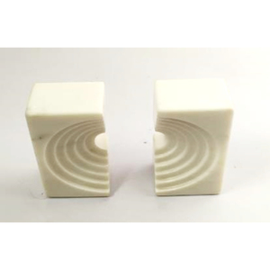 Porte-livres modernes blancs Banswara en forme de U, décoration artisanale pour la maison, support décoratif - Product Image 2