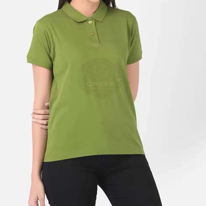 Camiseta Polo Clásica para Mujer con Tela de Mezcla de Algodón Premium, Sensación Suave, Cierre de Botones y Diseño Transpirable para la Oficina Diaria - Product Image 1