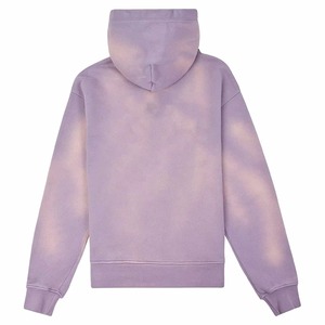 เสื้อฮู้ดสีลาเวนเดอร์แบบยูนิเซ็กซ์ ทรงโอเวอร์ไซส์ ผ้าฝ้ายฟลีซ 100% สีพื้นเรียบง่าย มีกระเป๋าเสื้อ เหมาะสำหรับใส่ในฤดูใบไม้ร่วง - Product Image 2