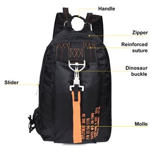 Sac à dos de randonnée léger et résistant à l'eau avec plusieurs compartiments et boucle métallique réglable pour hommes et femmes - Product Image 3
