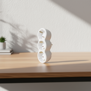 อะแดปเตอร์ปลั๊ก ExtraStar 1 ต่อ 3  16A 250V สูงสุด 3680W สำหรับใช้ภายในอาคาร ช่องเสียบแบบ Schuko - Product Image 3