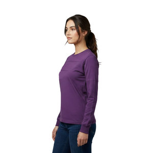 T-shirt pour femme à col rond minimaliste, en tissu biologique écologique, respirant, doux pour la peau, couleur vive, de la marque Solid Trader - Product Image 3