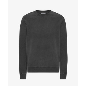Sweat-shirt unisexe à col rond et manches longues, confortable, basique, pour l'automne et l'hiver, teinture pigmentée - Product Image 1