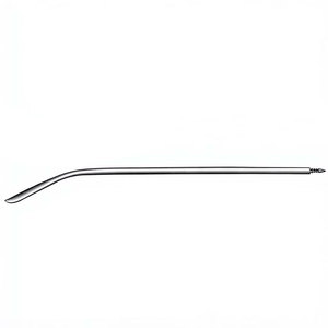 Aguja Redon de 19.5 cm (7-3/4 pulgadas) 18 Charr, con punta de cuchillo ligeramente curvada y extremo roscado, instrumento quirúrgico para procedimientos médicos - Product Image 2