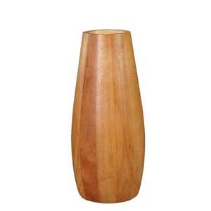 Rustic Wedge Wood <b>Log</b> Flower Vase Handcrafted Natural Grain Block Urn Ikebana Floral <b>Holder</b> Tabletop Decor - Product Image 5