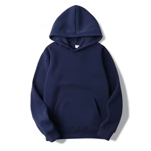 Sweat-shirt à capuche uni pour homme 2026 en molleton de coton doux et confortable, idéal pour l'hiver, avec poche kangourou pour un port décontracté - Product Image 6